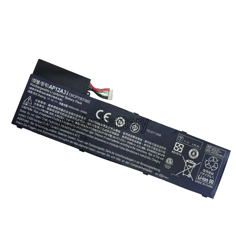 

New AP12A3i battery for M5 M3-581TG AP12A4i MA50 Q5LJ1 3ICP7/67/90-