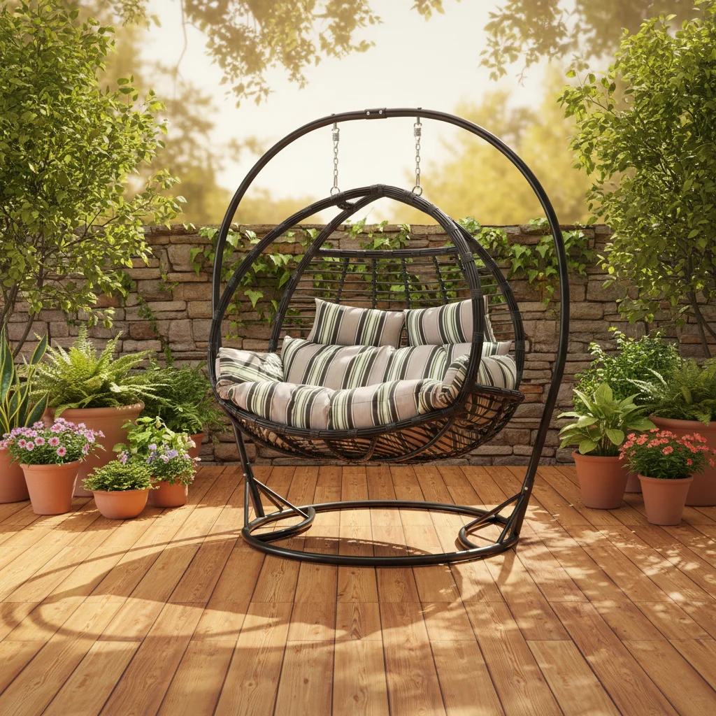 Outdoor Furniture Darwin - xx-Darwin Silla Colgante Negra para Interiores