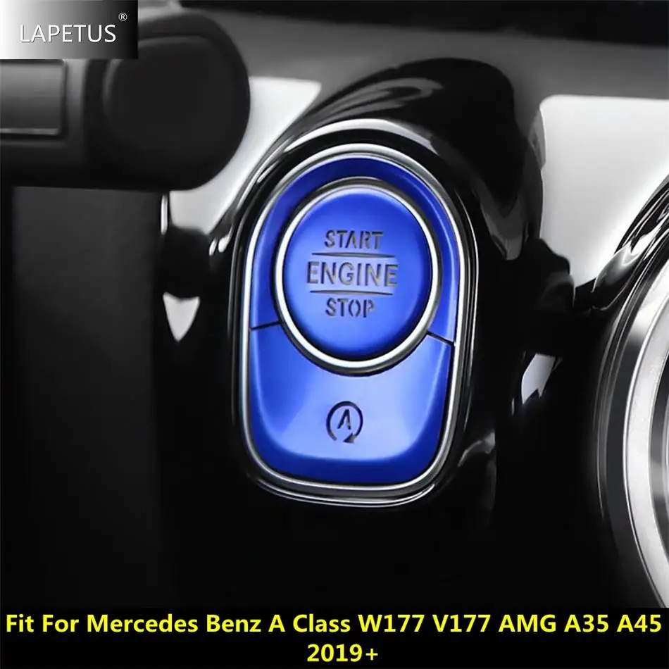 

Engine Start Stop System Button Switch Cover Trim For Mercedes Benz A Class W177 V177 AMG A35 A45 2019 - 2022 Car Accessories