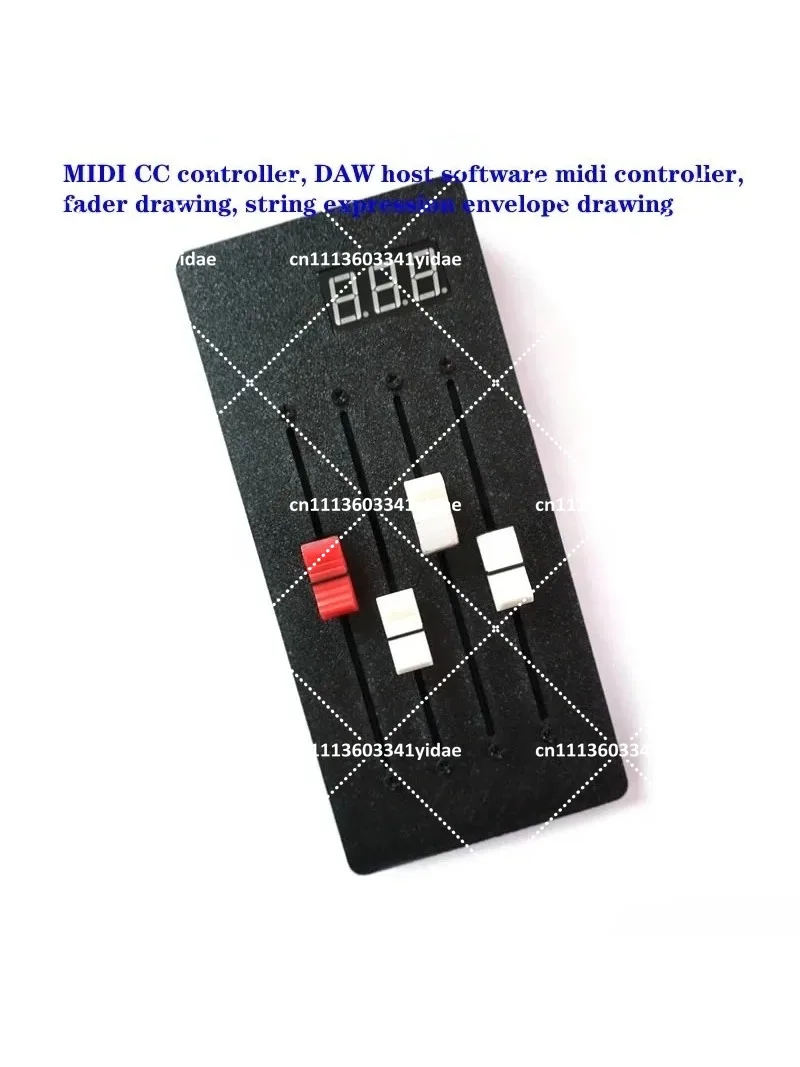 USB MIDI Controller 4-Track 12-Channel with Fader Drawing and Expression Control