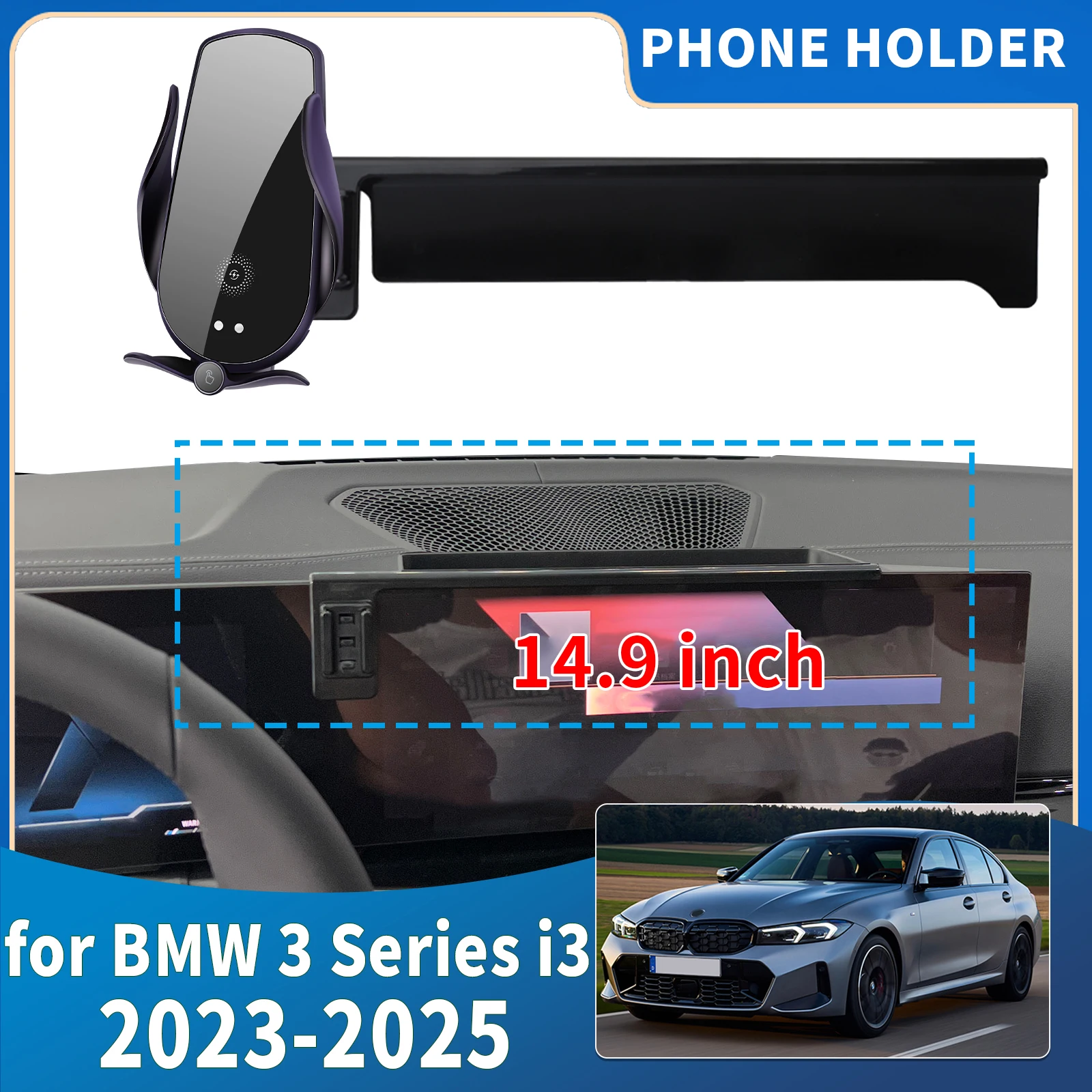 

fit for BMW 3 Series i3 2023 2024 2025 Integrated Screen Mount Phone Holder Mount Car accessoires