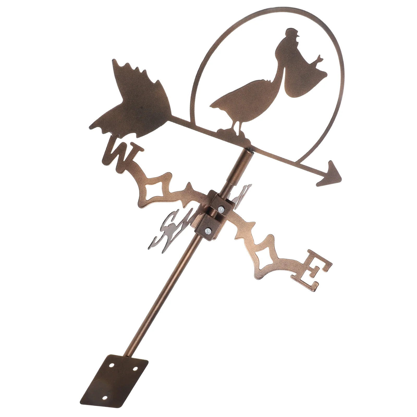 

Outdoor Weather Vane Farmhouse Roof Mount DIY Wind Garden Decor Metal Weathervane for Weathervanes outside