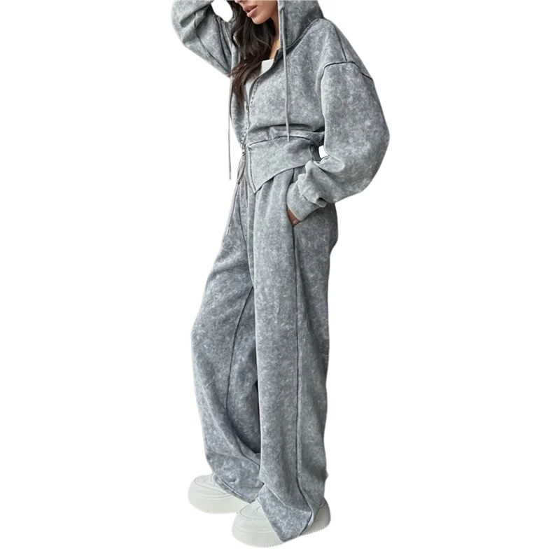 

ABP-Womens 2 Piece Velour Tracksuit Two Piece Soft Velvet Hooded Sweatsuits For Women Lounge With Pockets