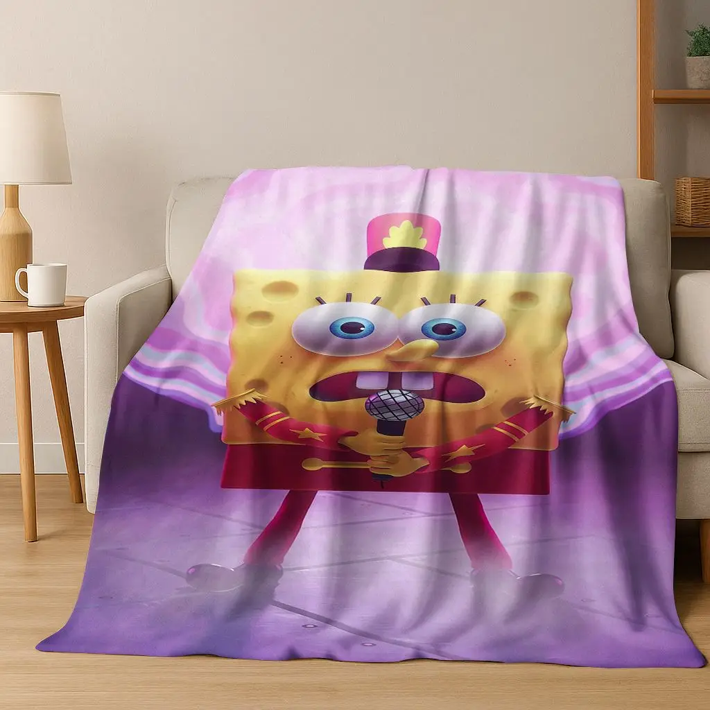 الكرتون S-سبونجبوب سكوير باتريك ستار الفانيلا بطانية لينة رمي بطانية للسرير غرفة نوم غرفة المعيشة السفر نزهة هدية #3