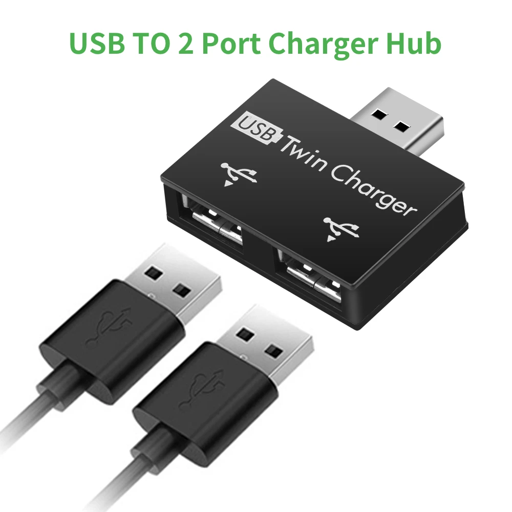 USB Splitter USB Male to Dual USB Female Laptop Mobile Phone Adapter Data Transfer Conventer Extension Connector