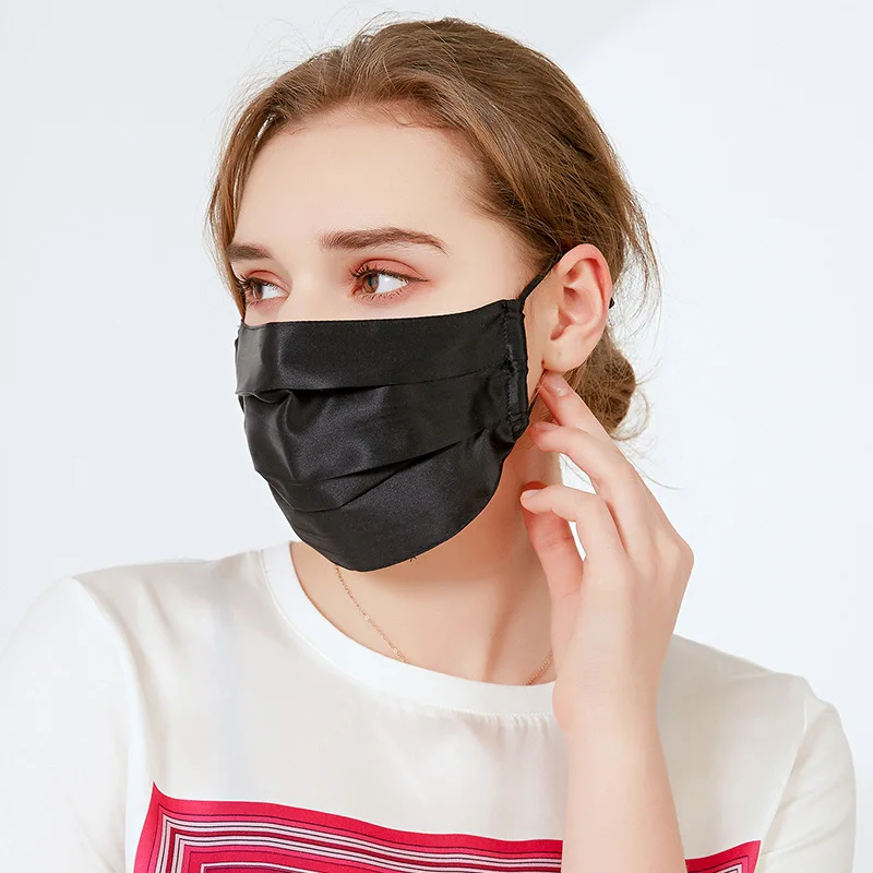 Winsleter, 6A 19MM 100 % echte Seide Sonnenschutzmaske, Damen Sonnenschutz UV, Radfahren atmungsaktive dünne Maske, 2025 Sommer neu A57307CC