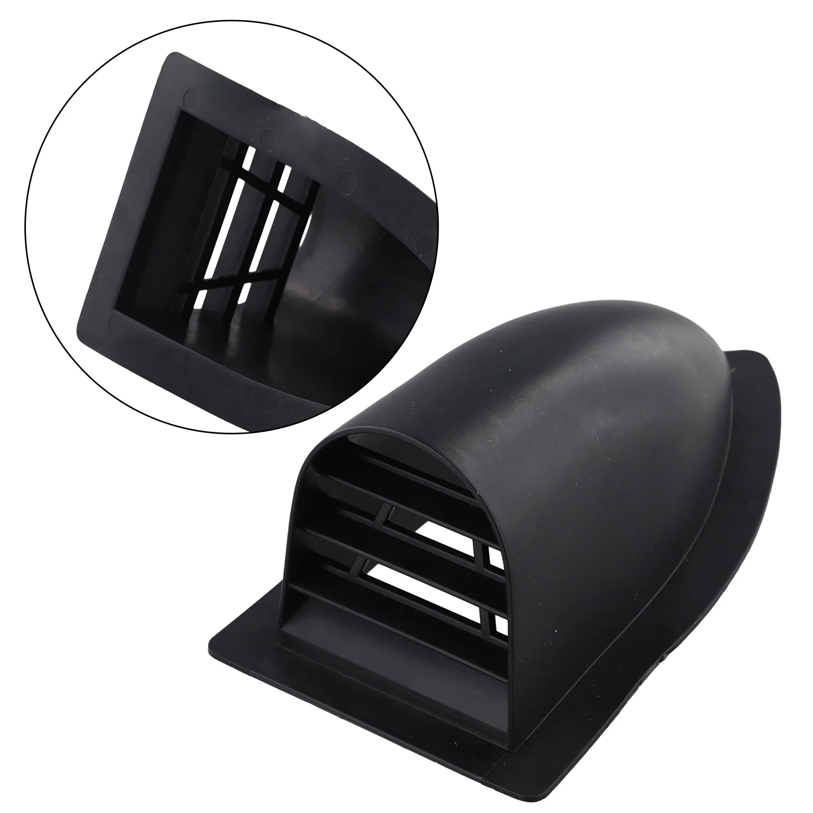 Marine Yacht Ventilation Cover 158x84x62mm Black Plastic Windproof Rain Shield For Boat Deck Air Flow Fan Ventilator