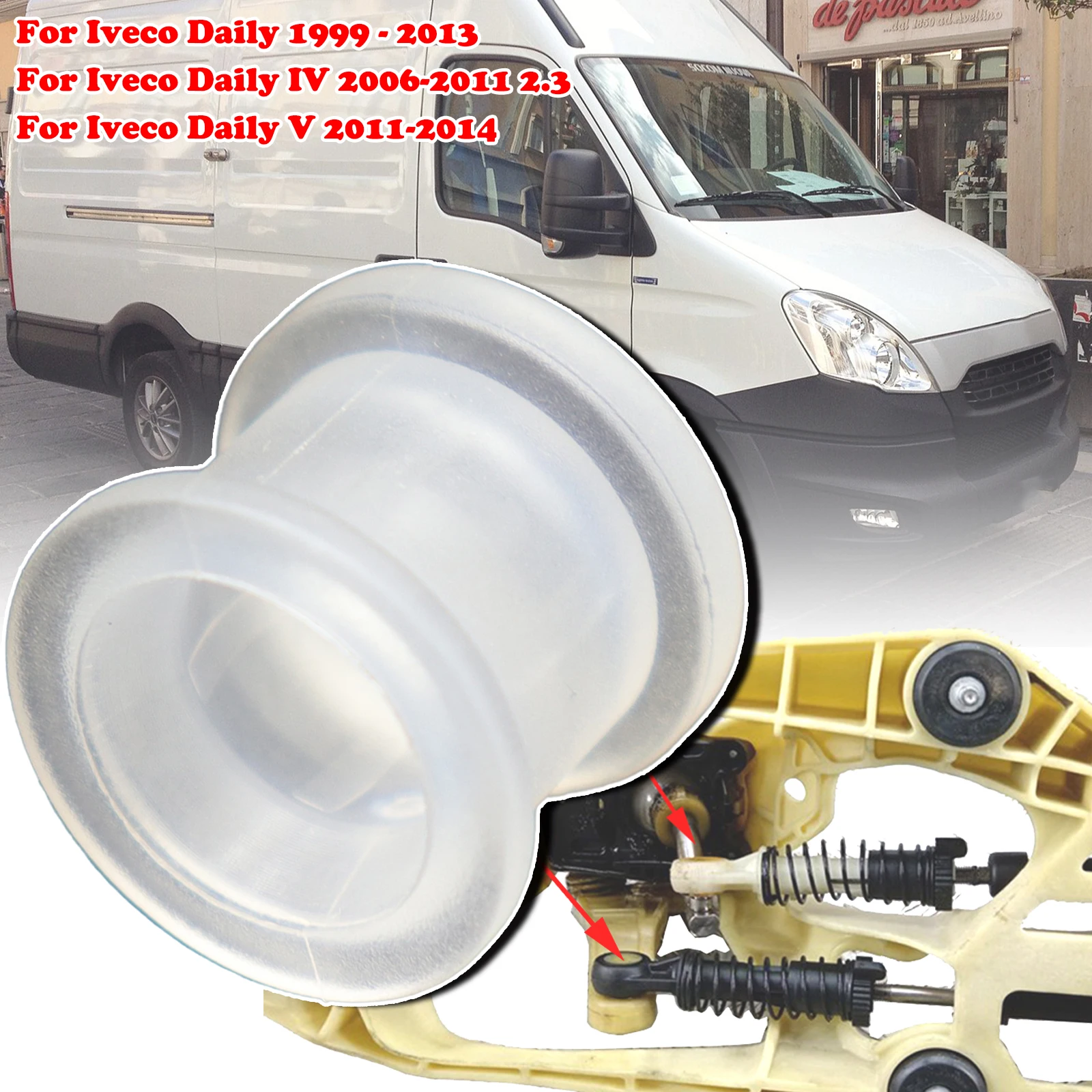 

For Iveco Daily IV V 1999 - 2014 Car Manual Gearbox Shift Cable Linkage Bushing Shifter Lever Connect End Joint Collect Bushing