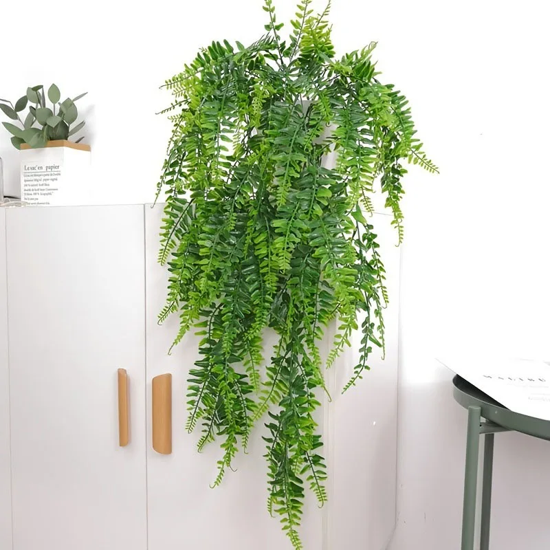 90 سنتيمتر السرخس الفارسي يترك فاينز معلقة نبات اصطناعي البلاستيك الروطان اللبلاب الزفاف ورقة العشب جارلاند حفل زفاف زينة #2