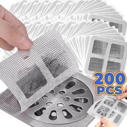 Disposable Hair Drain Catcher Mesh Anti-blocking Filter Floor Drains Sticker Shower Cover Kitchen Bathroom Sink Strainer Stopper