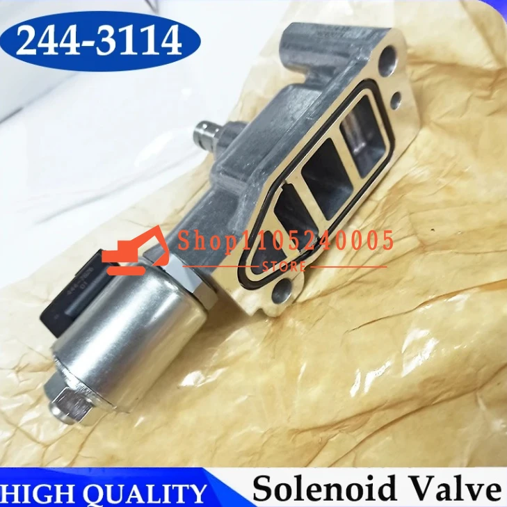 Solenoid Valve 24V 244-3114 for Wheel Loader 525B 621H 924G 928H Modulating Valve Assembly 2443114