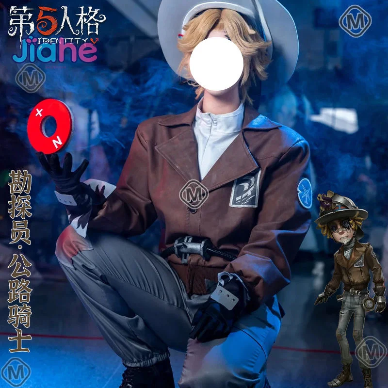 

Norton Campbell Prospector Identity Ⅴ Cosplay Costume Hat shirt, pants gloves prop wig set Halloween casual Woman Man uniform