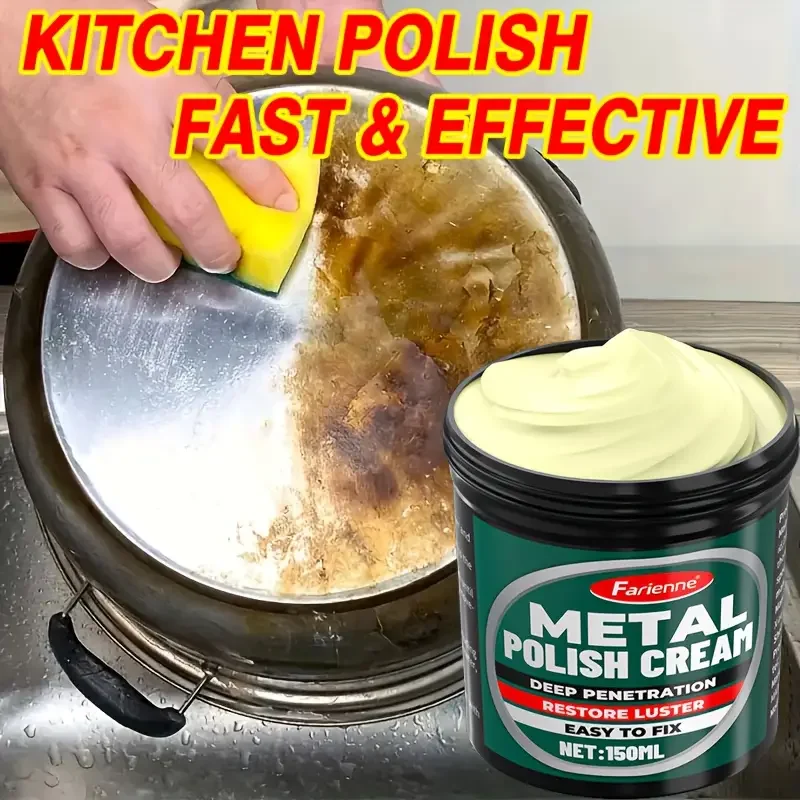 معجون تلميع المعادن Farienne 100 مل - إصلاح عالمي سريع من الكروم، ترميم اللمعان، مزيل الصدأ للسيارات والدراجات النارية #4