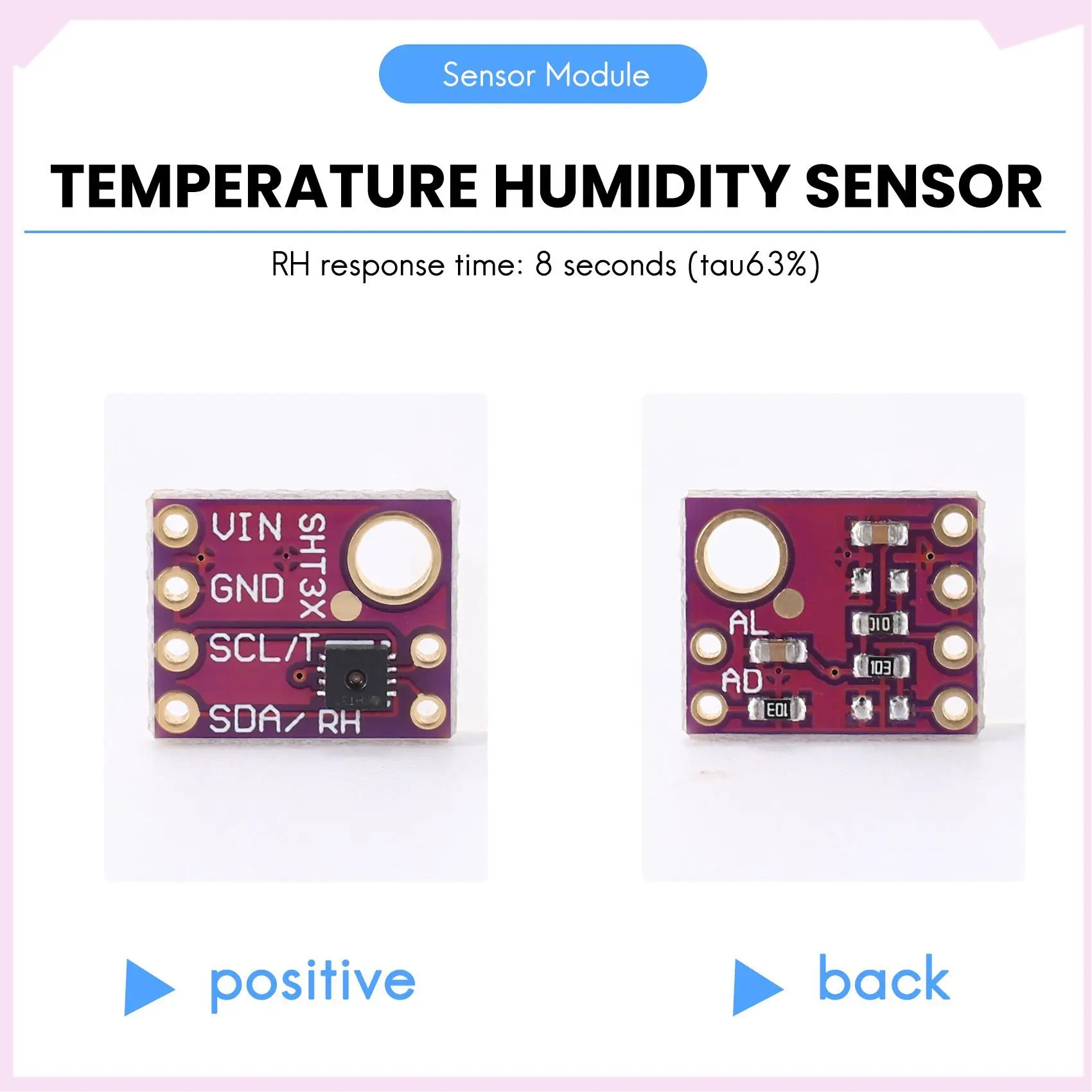 B24B 3 Buah SHT31-D Sensor Kelembaban Suhu Modul Sensor Output Digital Antarmuka IIC I2C 3.3V UNTUK Arduino Raspberry Pi