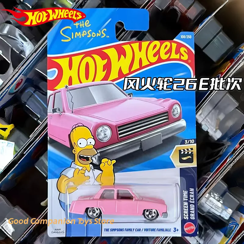 Genuine Hot Wheels 1/64 Mainline Series 2026 E Case SIMPSONS PAGANI AUDI MAZDA DODGE Collectible Car Toy Diecast Vehicle Model