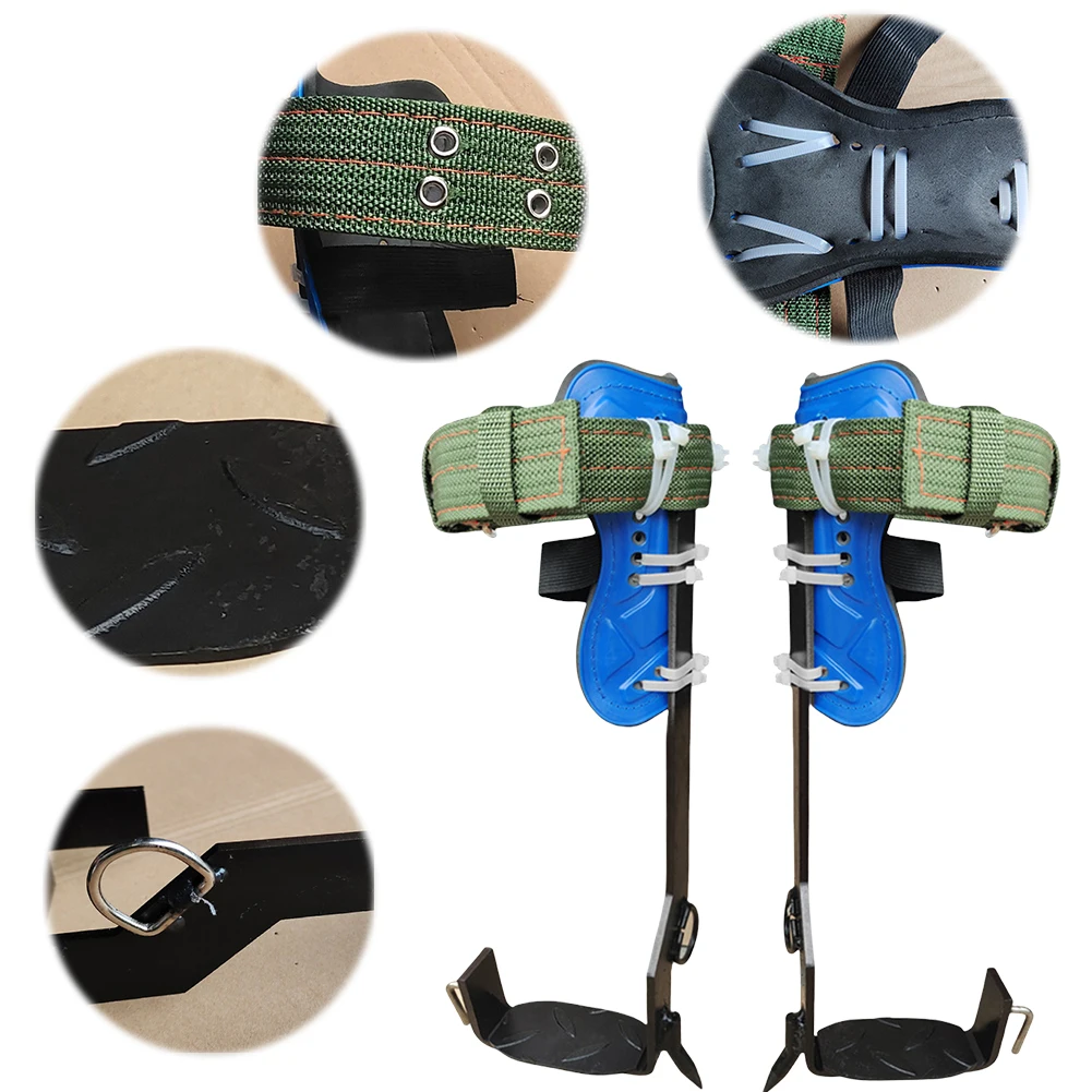 

Tree Climbing Spikes Kit Load Capacity 350lbs Tree Climbing Set Adjustable Height for Climbing Fruit Picking Tree Work