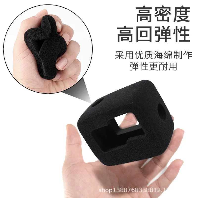 Windscreen for gopro 11/10/9 sports camera sponge cover noise reduction foam go 8/7 protective cover