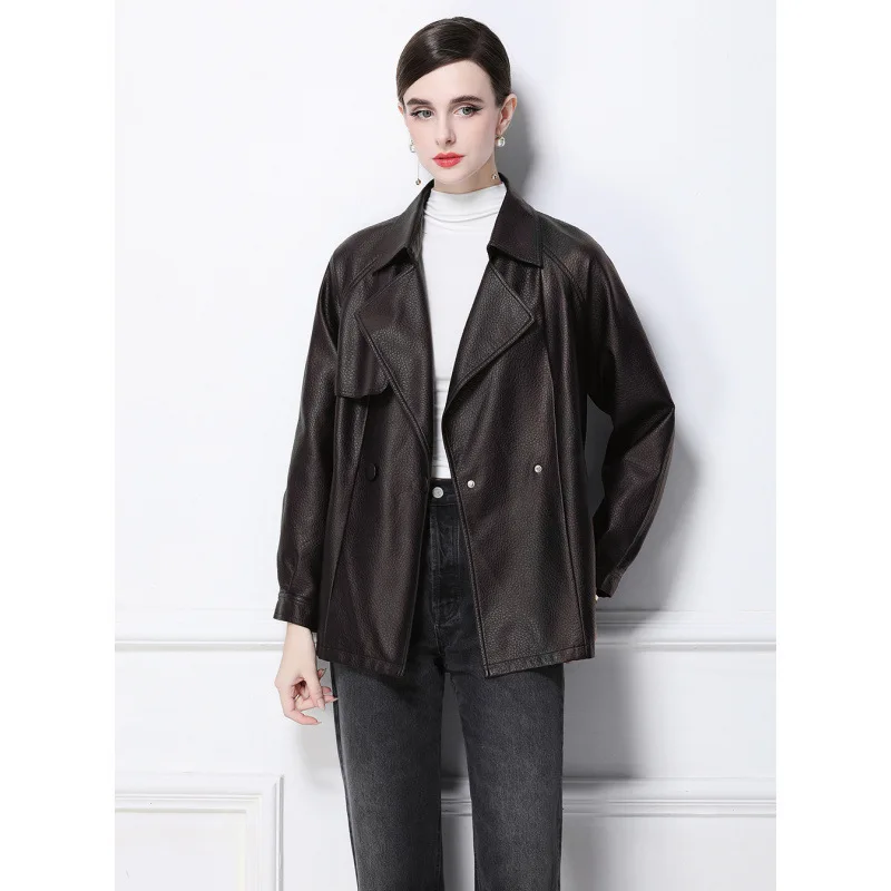 Capispalla neutro lungo Sve slim fit punk Sle Jaet Street Faion in pelle PU opaca per uomo e donna