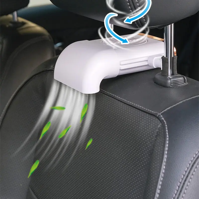 Car Seat Back Fan Car Cooler Silent USB Fan 3Speed Adjustable Universal Car Rear Seat Auto Cooling Car Accessories