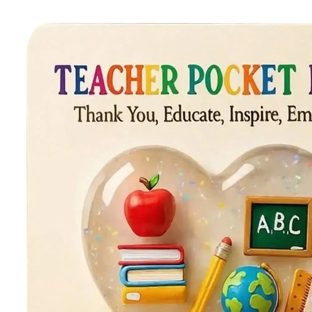 Thank Pocket Hug Teacher Pocket Hug Token Gift Love Heart Shape Appreciation Keepsake Thank Greeting Card for Teacher