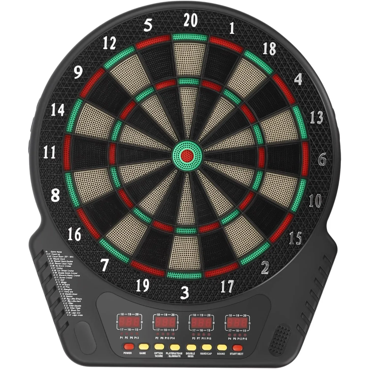 Electronic Dartboard with 6 Arrows,Dart Board Up To 16 Players, LED Display, Electronic Dart Board for Parties and Celebrations