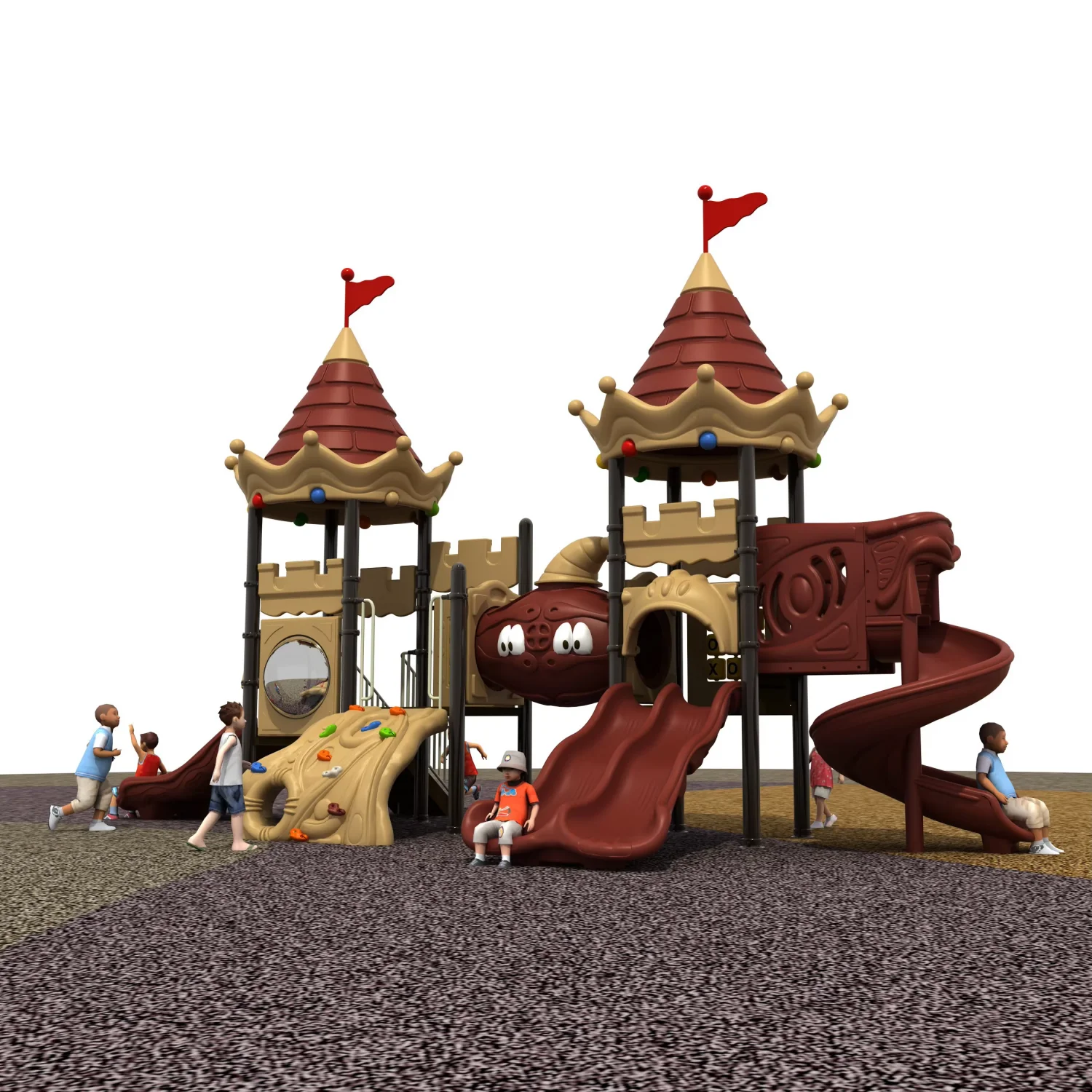 Tube Slide Plastic Toddler Garden Commercial Equipment Outdoor Playground Equipment for Children