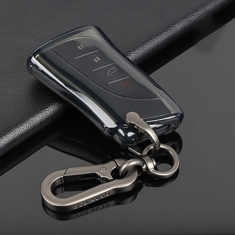 Transparent Black Soft TPU for Lexus RX 300 330 350 400h ES GS RX LX GS GX NX Is 250 200 LX470 570 GX460 Car Key Case Cover Fob