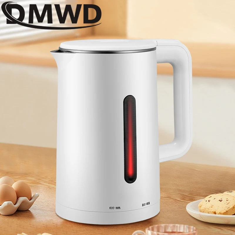 DMWD 2.5L Electric Kettle Fast Hot Boiling Stainless Steel Tea Coffee Teapot With Keep-Warm Function Instant Heating Water Pot