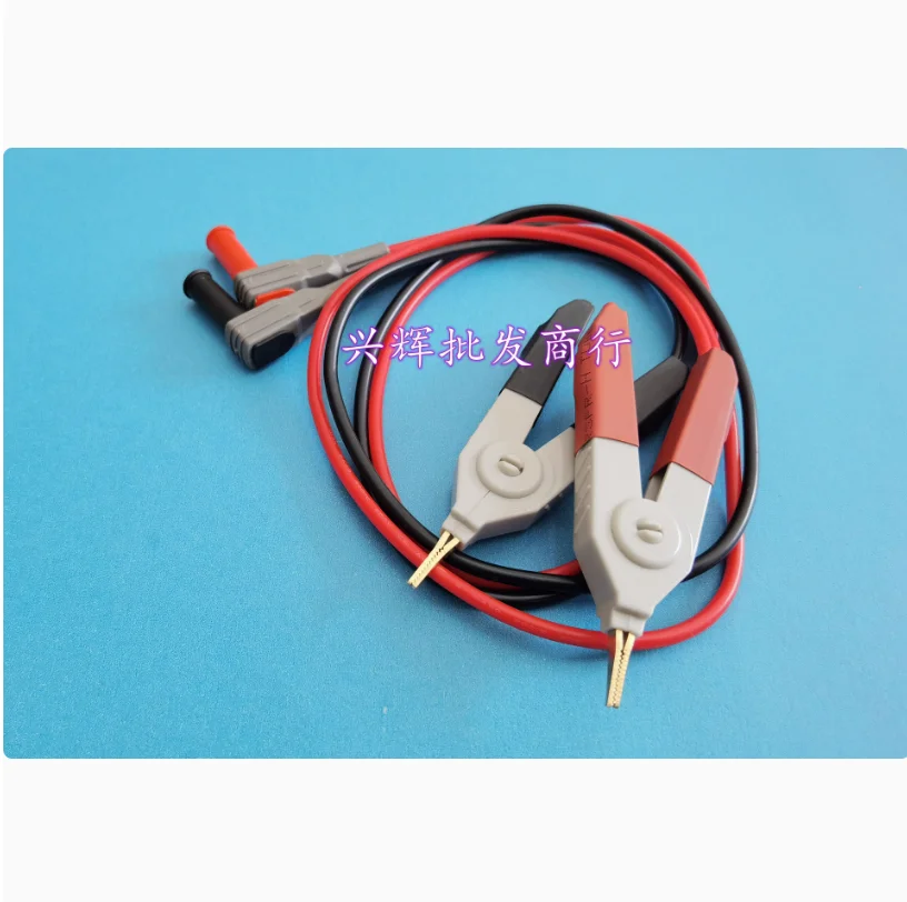 Multimeter Probe with Crocodile Clip, Capacitor Wire Clip, Gold-plated Test Wire Clip
