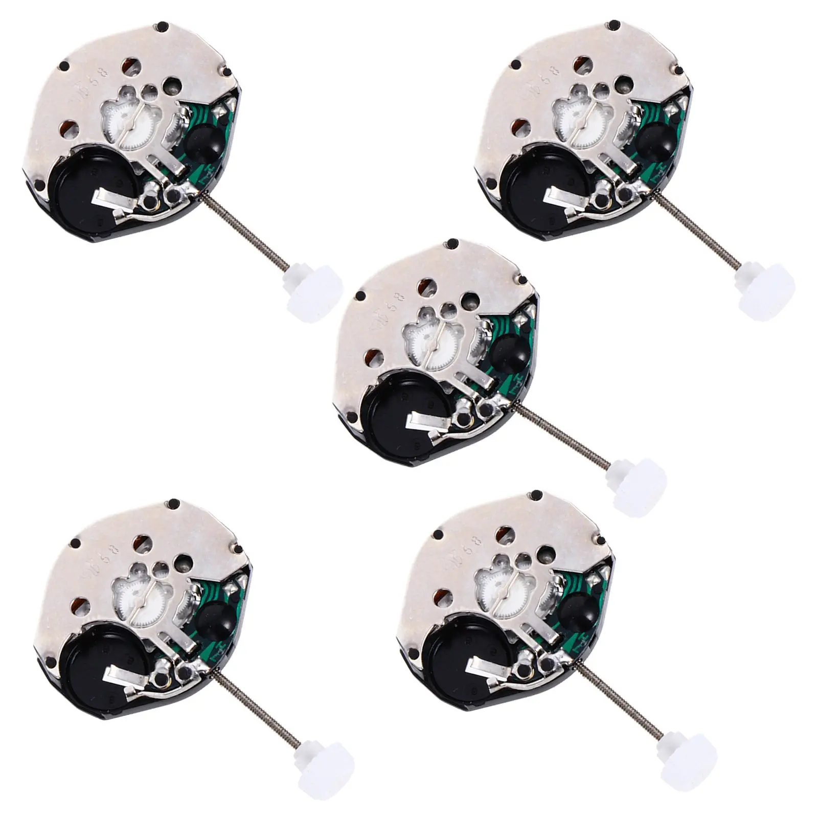 5Pcs Quartz Watch Movement Stable Performance High Precision Long Service Repair Part Universal Fit for All Analog