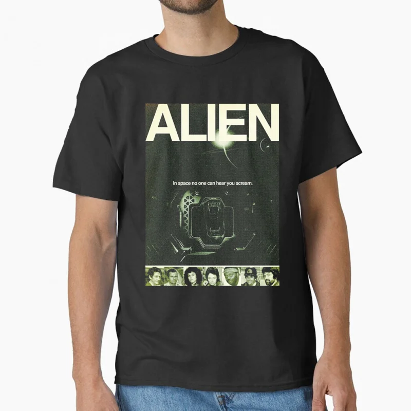 

80s vintage Horro movie Alien Ellen Ripley Hells warrior Sacry Space monster hunter Xenomorph gift T-shirt Large size Tops S-6XL