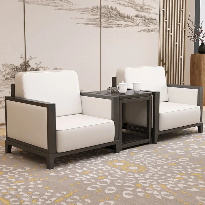 

Office sofa business simple VIP reception meeting room boss office sofa coffee table combination
