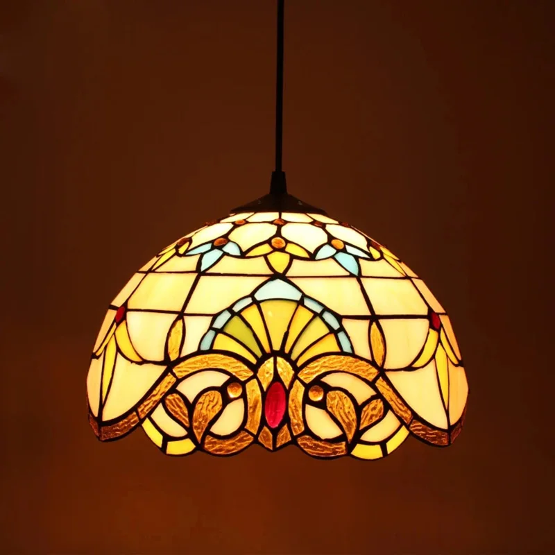 Tiffany Baroque European retro chandelier living room hallway  hallway  cozy Creative light home deco lamp
