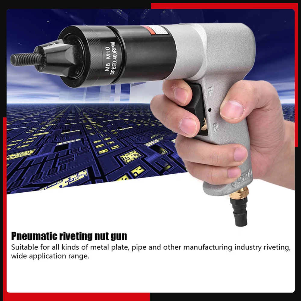 Air Riveter Pneumatic Riveter Riveter Pneumatic Riveting Gun Pneumatic Riveting Gun Pull Nut Automatic Air Riveter Nut Gun Tool