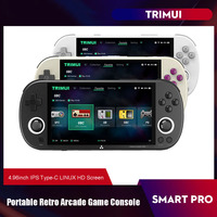 Trimui Smart Pro Portable Retro Arcade Game Console 4.96inch IPS Handheld Game Console Type-C LINUX HD Screen Smart Video Player