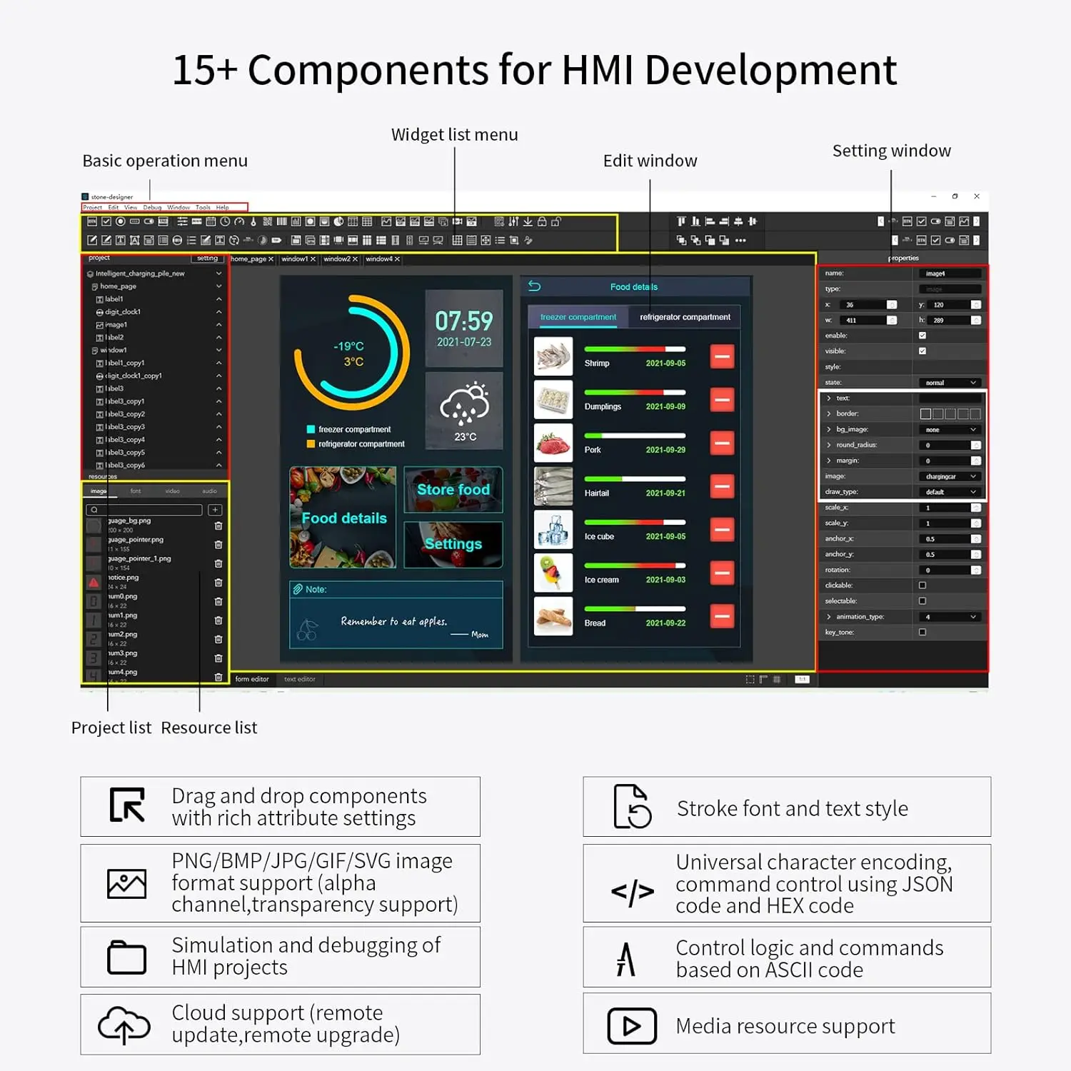 Módulo de pantalla táctil inteligente HMI de 4,3 pulgadas, solución de control para Raspberry Pi,Ardunio Uno,Mega, LCD-TFT industrial