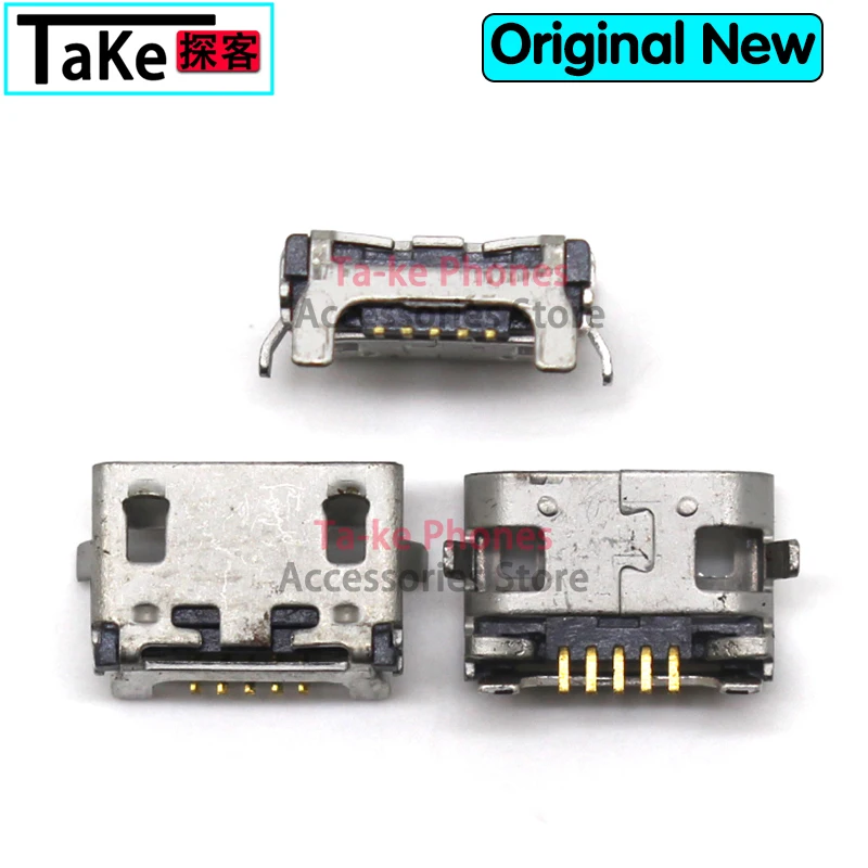 100-500Pcs For Lenovo A3000 A388T  A5000 A10-70 A370 A788T S930 S910 Micro USB Charging Dock Port Connector Plug ox horn 5pin