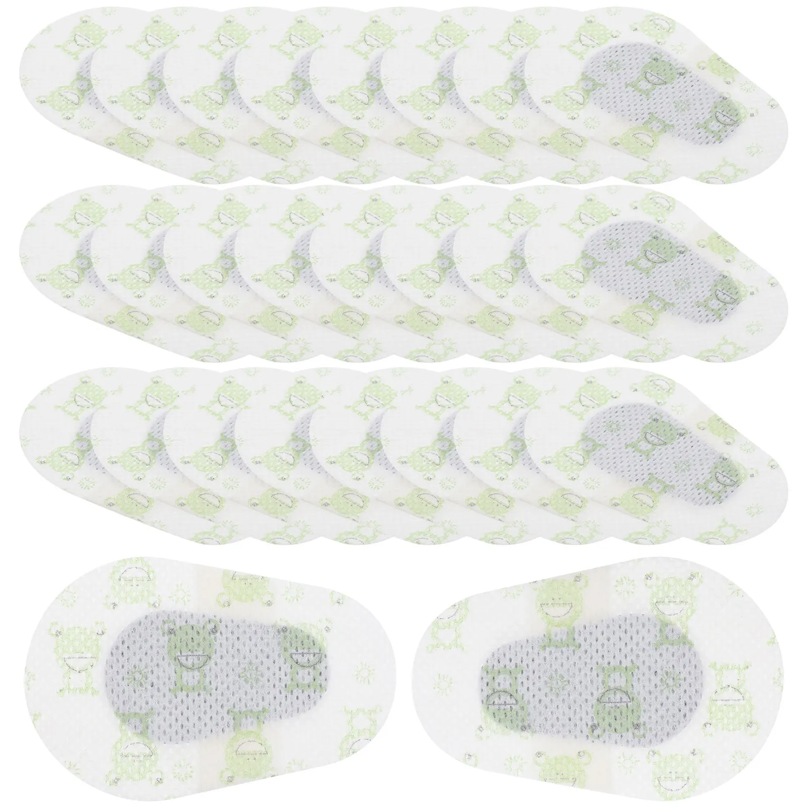 

40 Sheets Correct Eye Patch Single Cover Kids Cartoon Patches Children's Pad for Single-eye Soft Breathable Covers