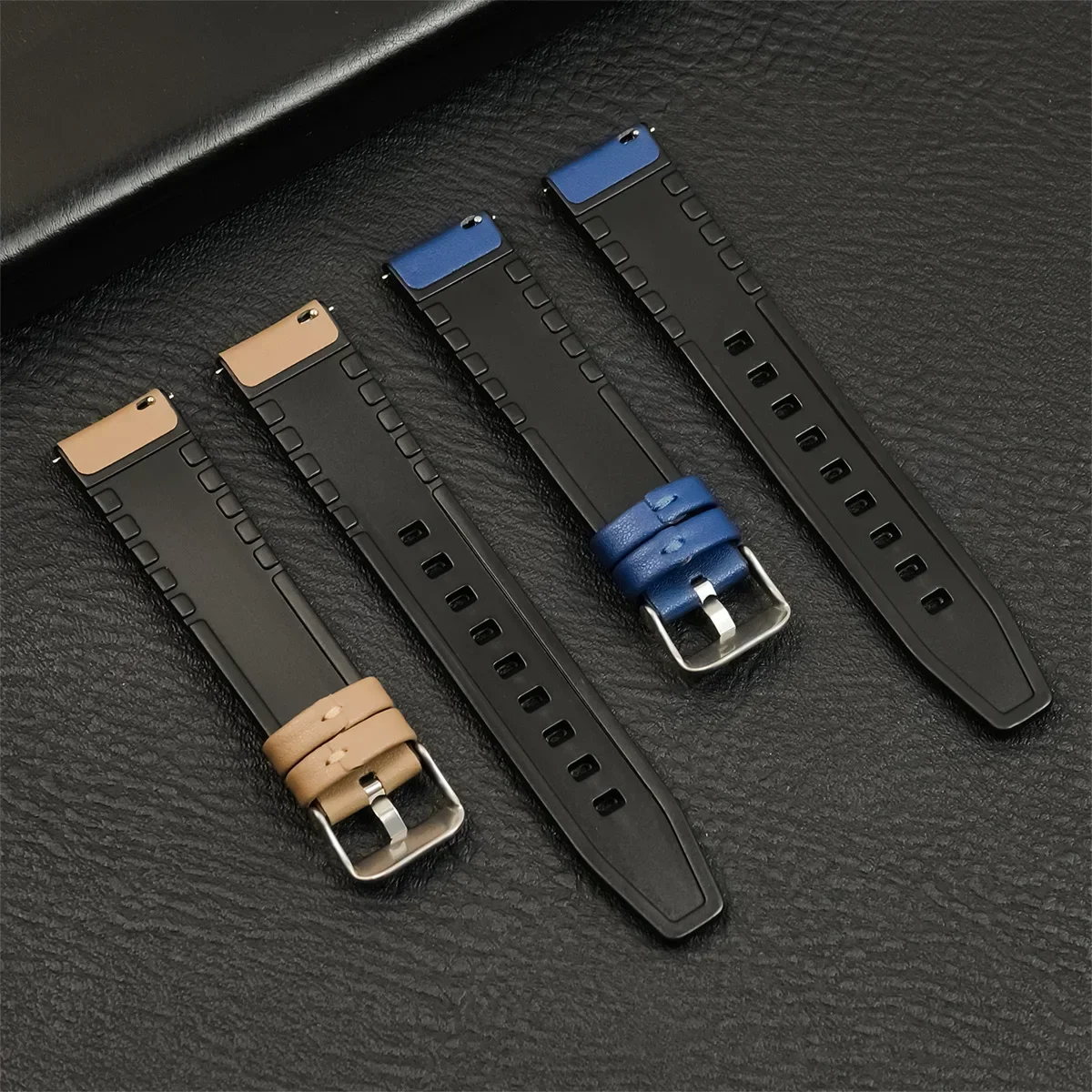 22mm Magnetic Buckle Watch Strap For Samsung Galaxy 46mm SM-R800 leather Bracelet For Samsung Watch 3 45mm Gear S3 Watchbands