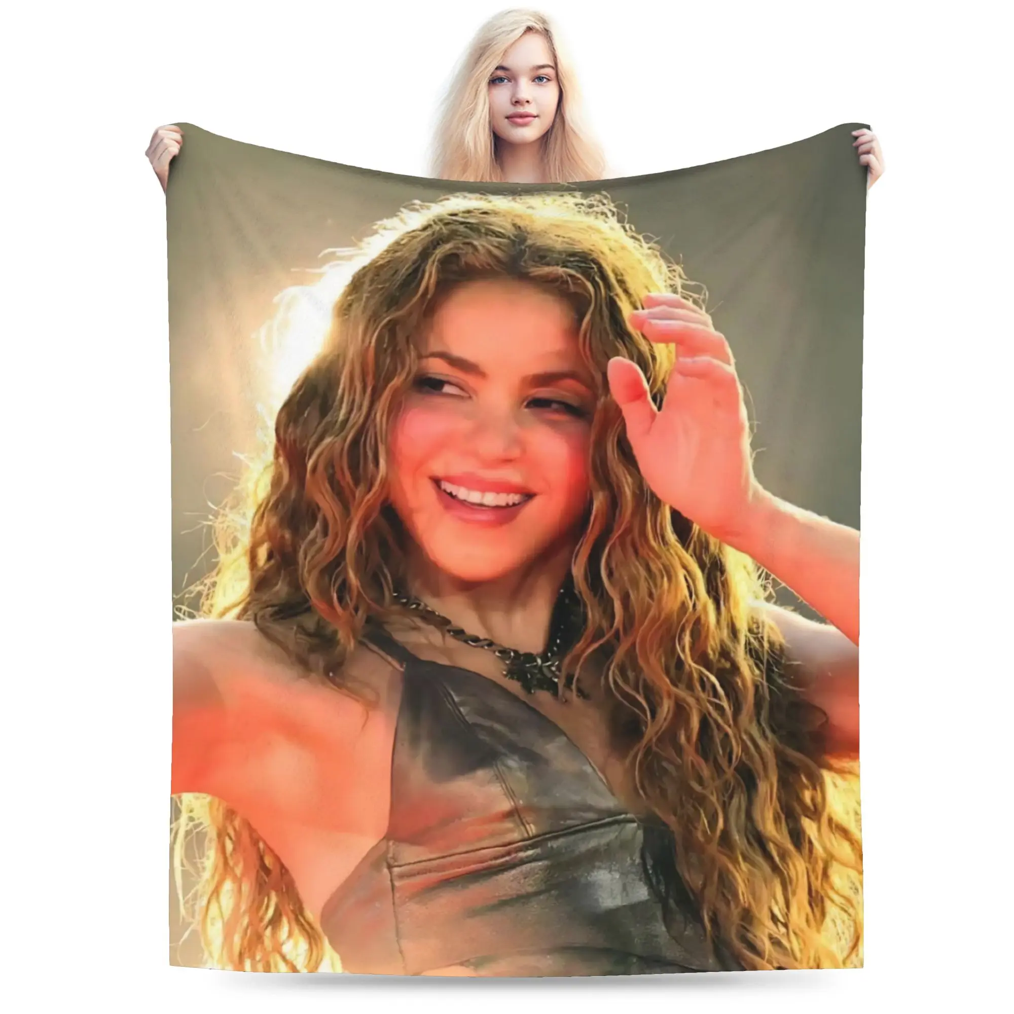 Shakira Singer Accessories Blanket Ultra Soft  Throw Blankets for Couch 50x60 Inches Multiple Sizes Bedding Throws