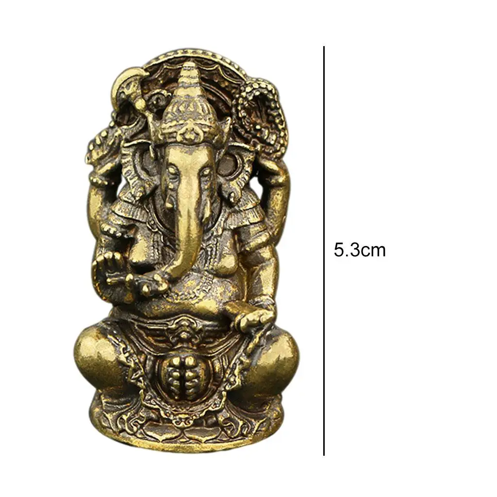 Ganesha Figurine India Elephant God Buddha Statue Porch Decorative