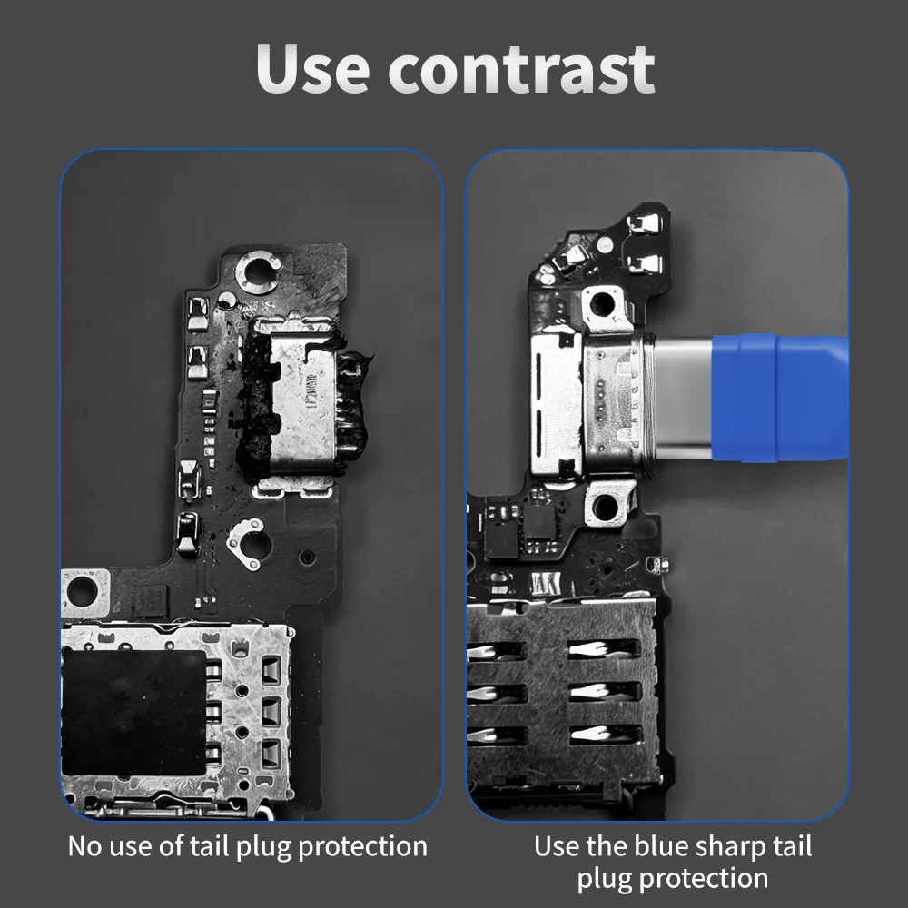 Lanrui A98 Dock Charging Port Protective Cover Use For Protect Tail Plug When Disassembling Tail For iPhone Android Repair Tool