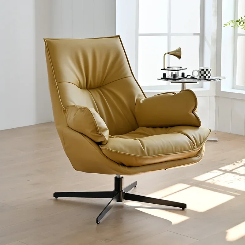 Single rotating sofa chair, light luxury balcony living room leisure tiger chair