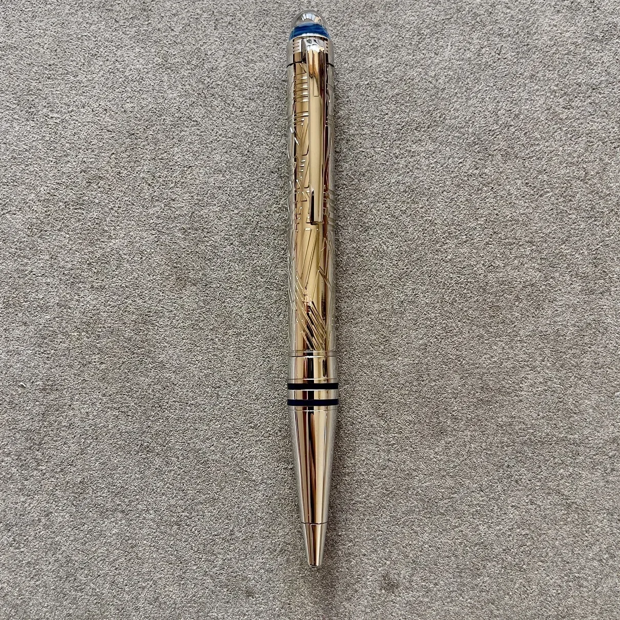 الفاخرة الأزرق ستار المعادن طبعة خاصة الكاتب قلم حبر جاف أقلام التوقيع