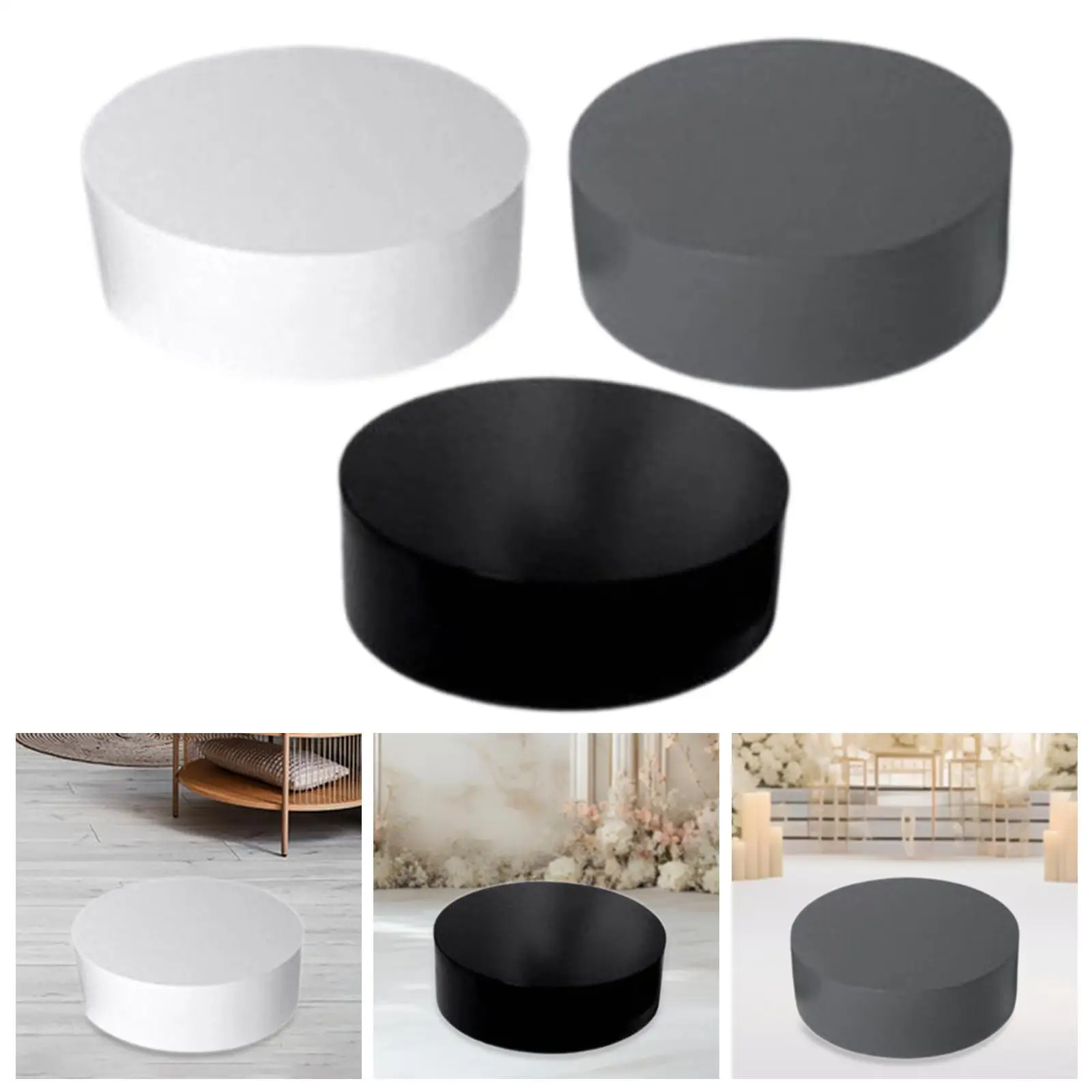 

Cylinder Pedestal Stands Bridal Shop Riser Pedestal Round Mannequin Display Pedestal Stands for Home Catering Comic Con