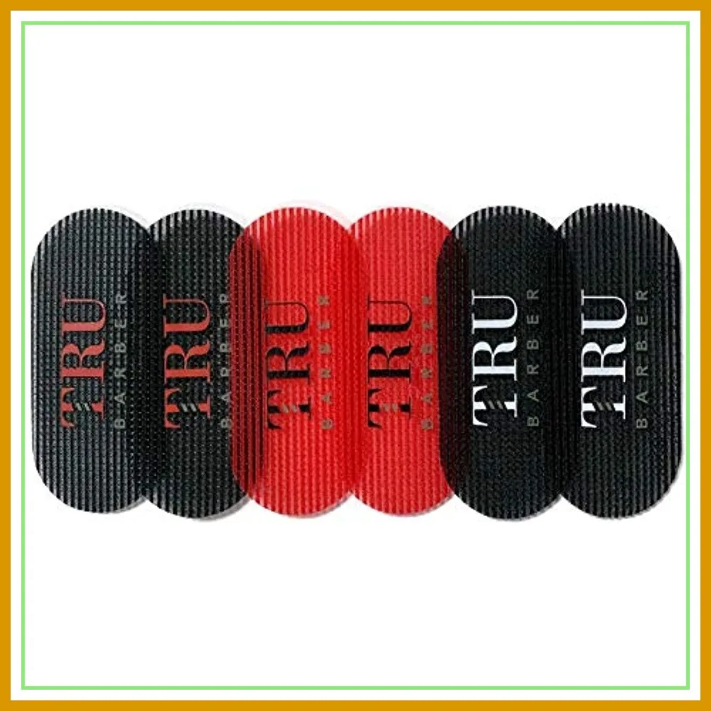 6 Pcs Hair Clips for Styling, Non-Slip Salon Grippers, Black/Red/Black