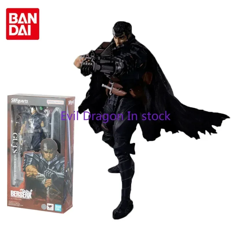 Bandai Genuine Berserk Anime Figure Guts Action Figure Toys for Boys Girls Kids Christmas Gift Collectible Model Ornaments