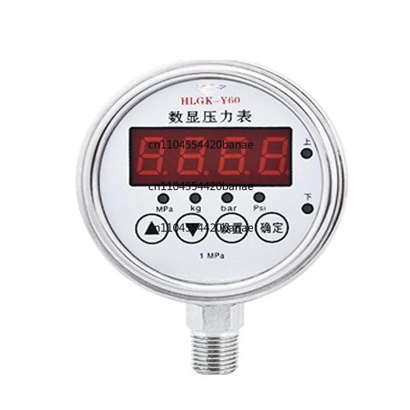 60 radial digital display pressure controller digital electrical contact pressure gauge vacuum negative pressure gauge shock