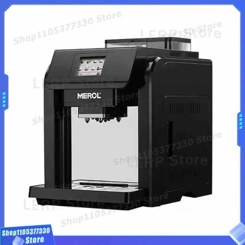 ME-717 Commercial Espresso Machine 19 Bar Double Boiler Stainless Steel Automatic Coffee Maker with Built-in Grinder for Home