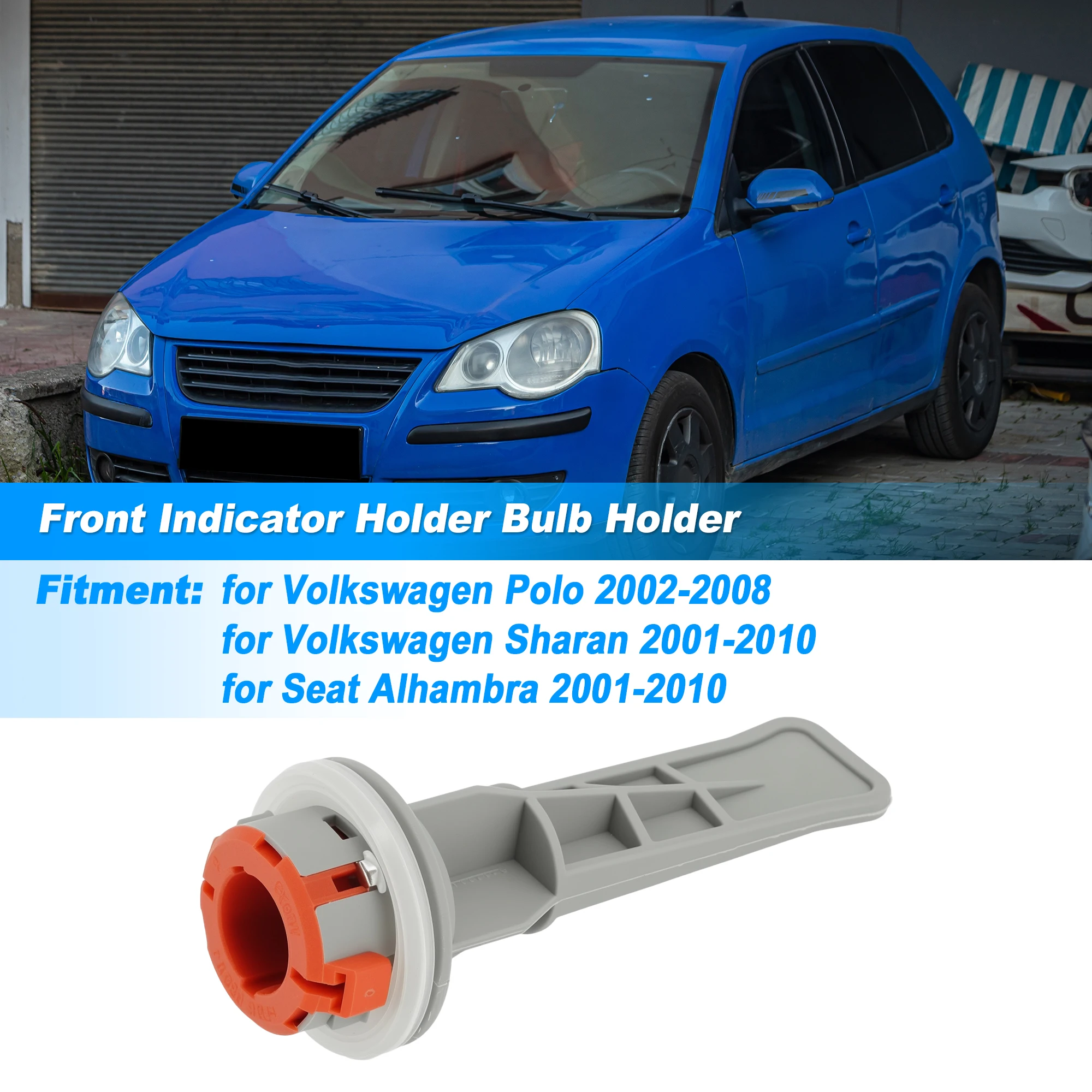 UXCELL Front Indicator Light Bulb Holder for VW Polo Sharan for Seat Alhambra 7M3953123